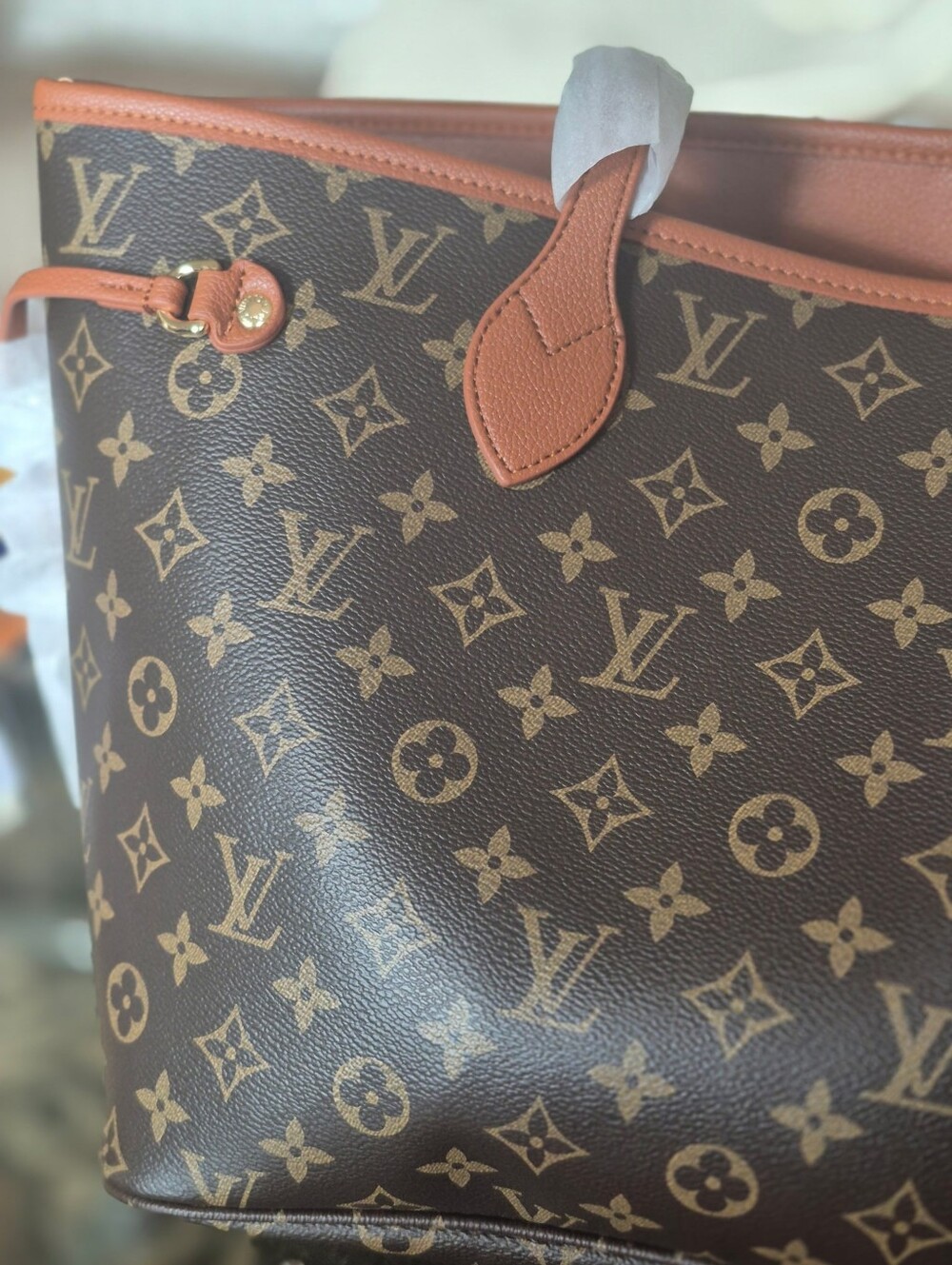Designer Inspired Monogram Canvas Tote - Picture 9 of 14